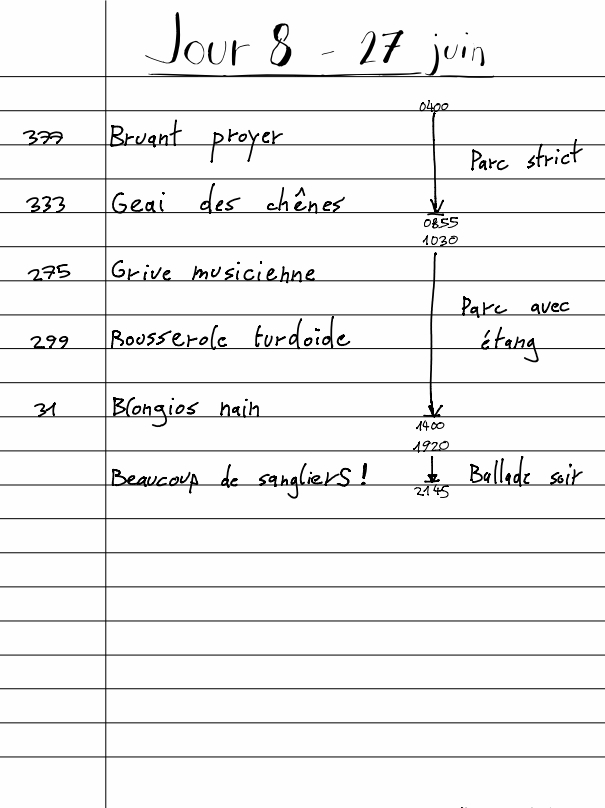 Carnet Pierre J8 - 27